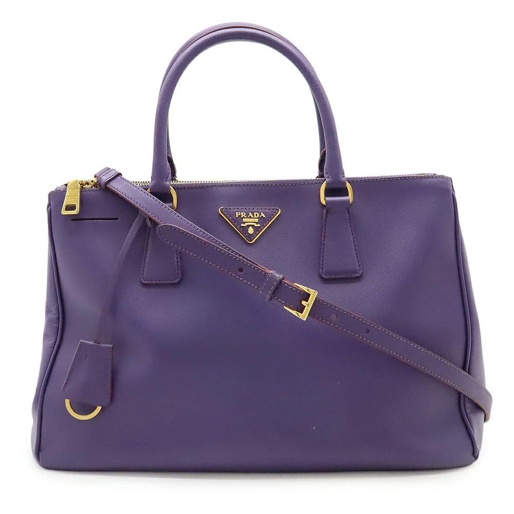 Prada SAFFIANO LUX Leather 2way Shoulder Bag Purple